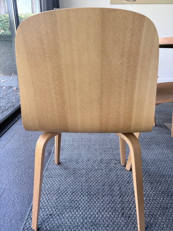 Image 1 of 8x Muuto Visu oak chairs