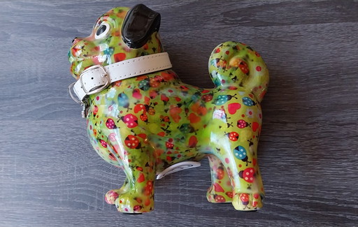 Super sweet Pomme Pidou lady bug hearts Pug design money box