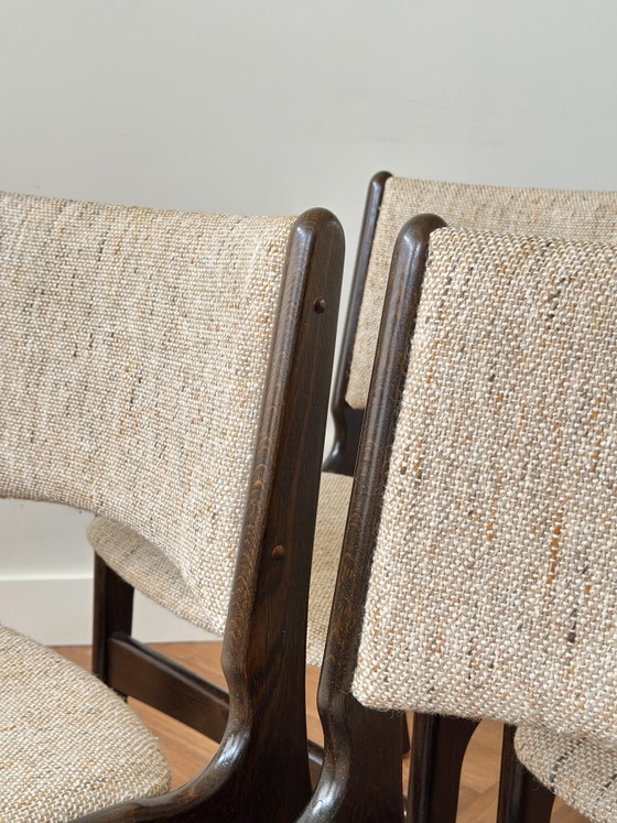 Image 1 of Set 4 vintage stoelen Erik Buch Deens Design jaren 50/60/70