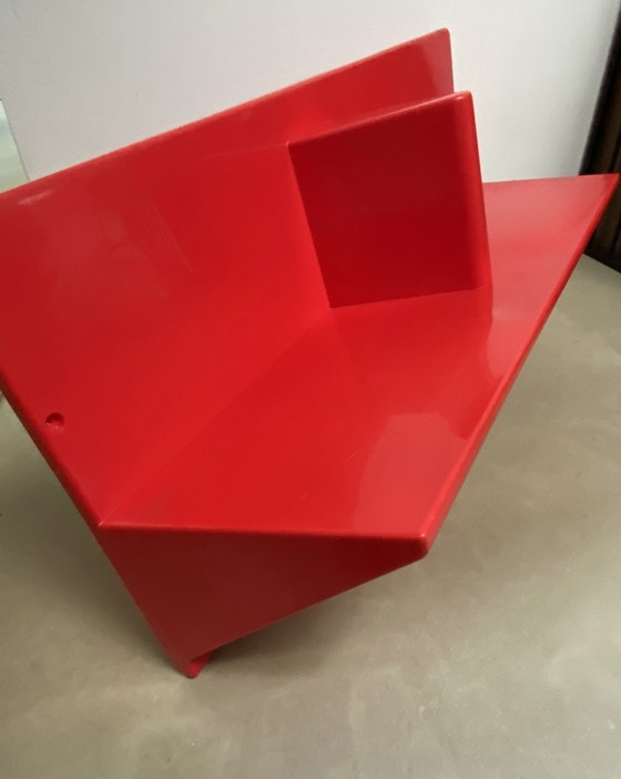Image 1 of Ikea Kämpe shelf in red vintage