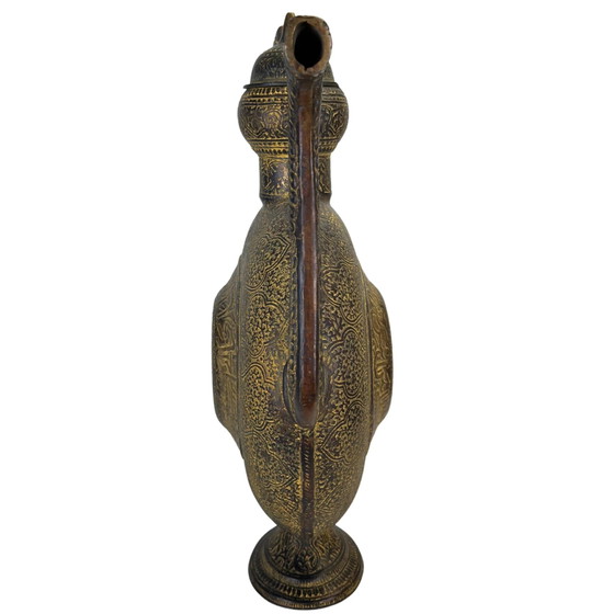 Museumsqualität Indo-Persisches Ritualgefäß – Feuervergoldet & Schwer Gegossen – 19. Jahrhundert (photo 8 of 10)