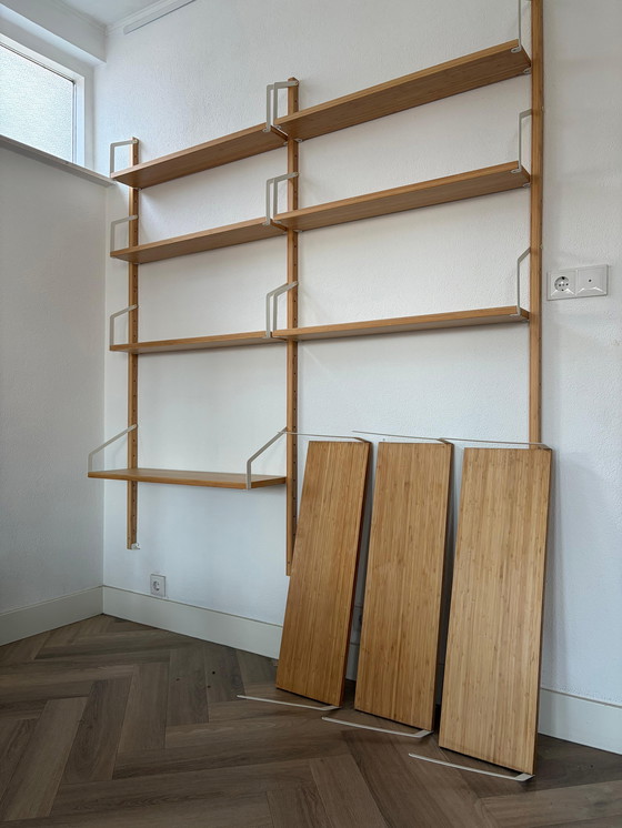 Image 1 of Ikea Svalnas wall unit/bookcase (bamboo)