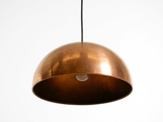Image 1 of Bellissima lampada a sospensione originale italiana in stile Mid-Century Modern in rame
