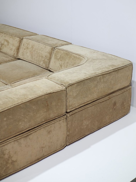 XXL Cor Trio Modulaire Sofa Landscape Bank Beige Geel 1973 – Modulaire banken, Textile (photo 11 of 21)