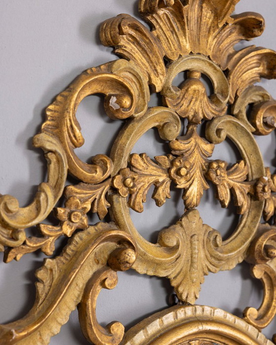 Image 1 of BAROKKE STIJL VERGULDE HOUTEN WANDSPIEGEL UIT HET BEGIN VAN DE 20E EEUW