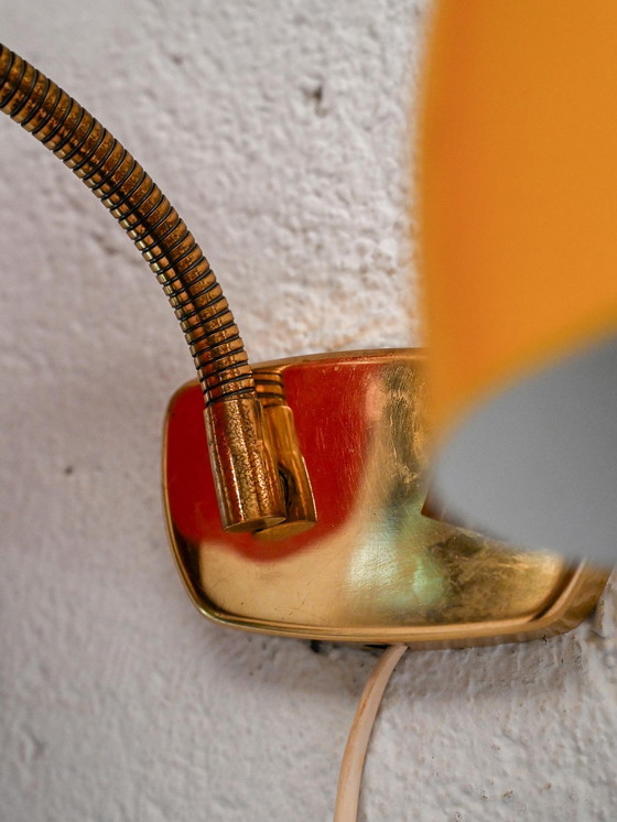 Image 1 of 1960s Scandinavian Two-Arm Wall Lamp in Metal