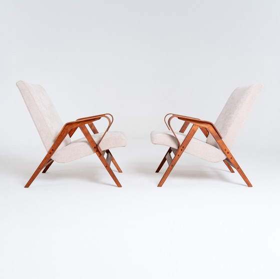 Image 1 of Sillones Frantisek Jirak con otomana para Tatra Nabytok, década de 1960