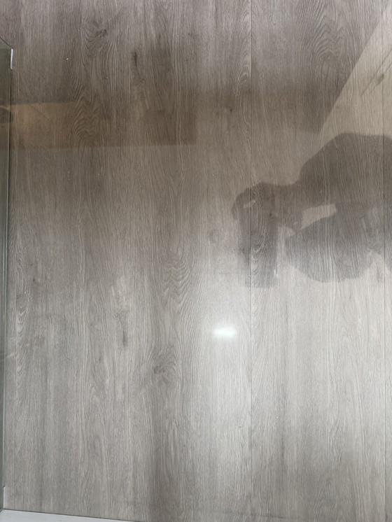 Image 1 of Waterfall table glass coffee table