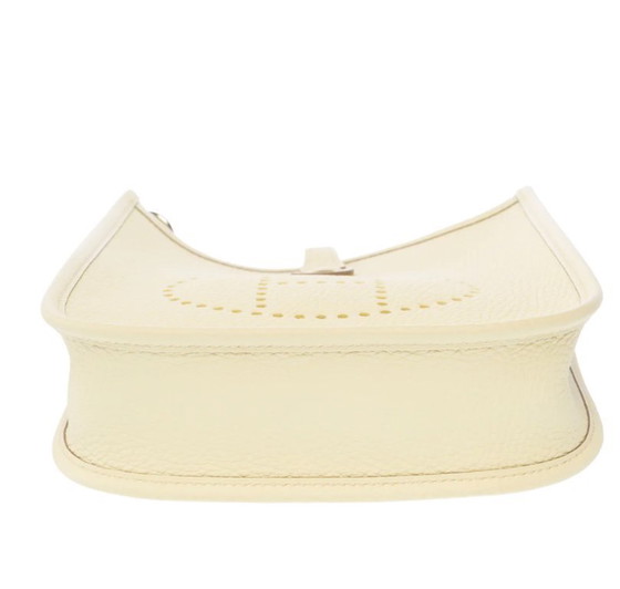 Image 1 of Sac HERMES Mini Evelyne en Cuir Jaune - 103473 Prix soldé