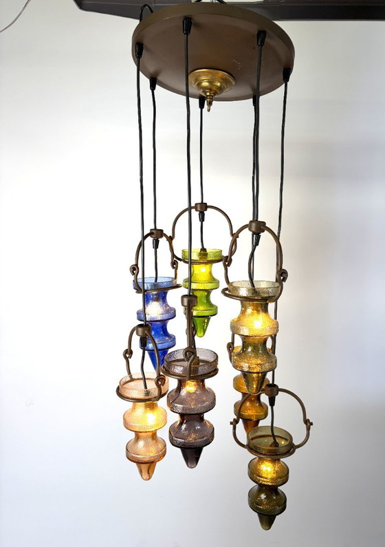 Brutalist stalacticte chandelier by nanny Still for Massive Belgium, 1960s – Glass, Metal (photo 13 of 13)