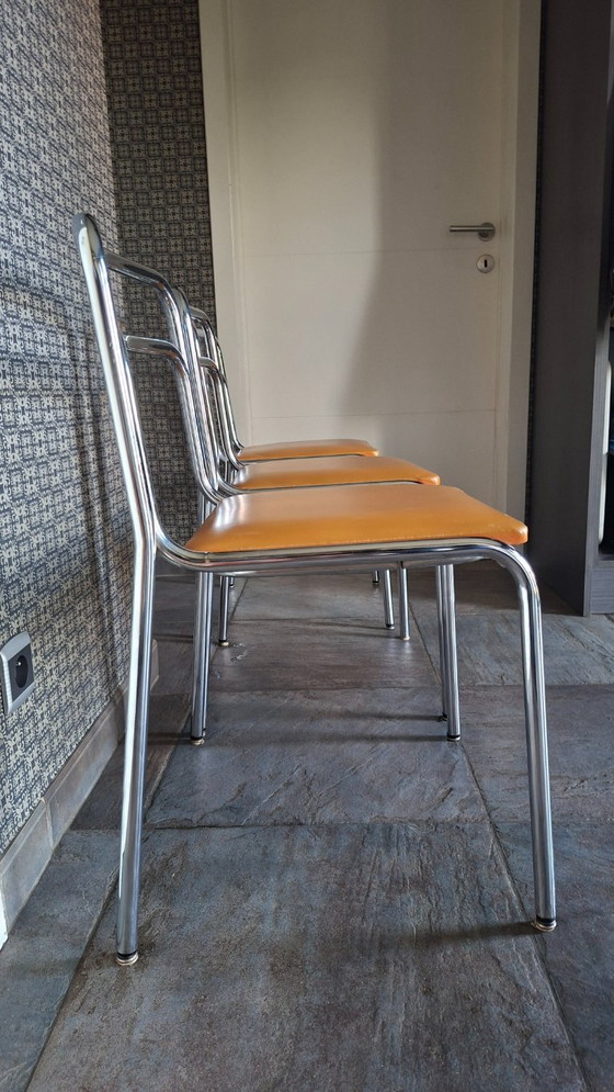 Image 1 of 3 x Vittorio Parigi & Nanni Prina for Molteni – Orix dining chairs – jaren 70