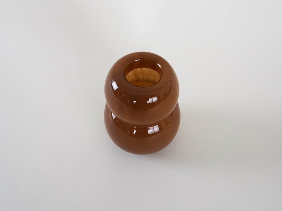 Image 1 of Caramel glass vase, Danish design, 1960s, made in Denmark