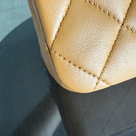 Image 1 of Chanel Chanel Classic Flap Medium - 25CM Quilted Lambskin Caramel Silver Hardware Series 19