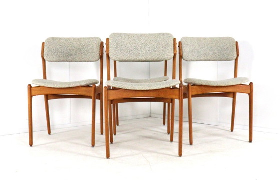 Image 1 of Set of 4 Erik Buch chairs O.D. Mobler model 49 vintage Danish