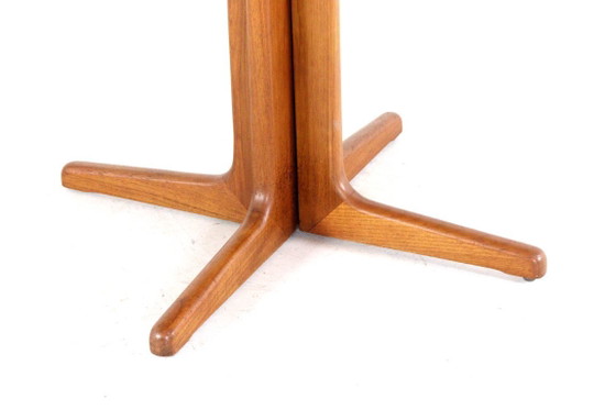 Image 1 of Tavolo da pranzo rotondo allungabile 2x di S. Burchardt Nielsen, design vintage danese.
