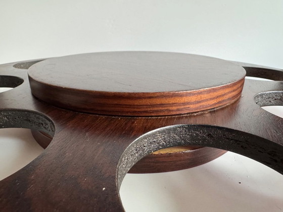 Image 1 of Plateau tournant vintage, service à fondue, service à apéritif, platine.