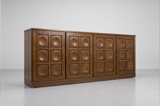 Credenza Brutalista Vintage anni '70 Gerhard Bartels – Credenze, Legno (photo 9 of 11)