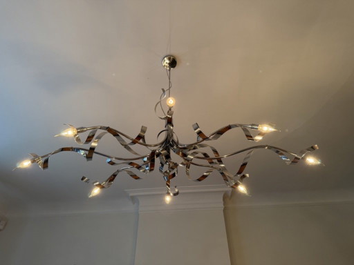 First Collection Jacco Maris Ruban Plié Chrome 8 Bras – plafondlampen (photo 2 of 6)