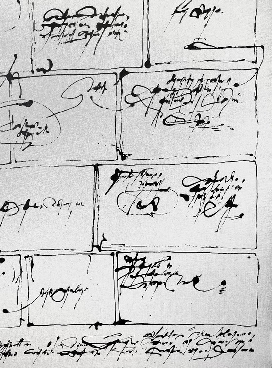 Image 1 of Robert Detheux (1932-2010) Immense painting on canvas from 1984 "Anecdotes without images" 160cm x 120cm