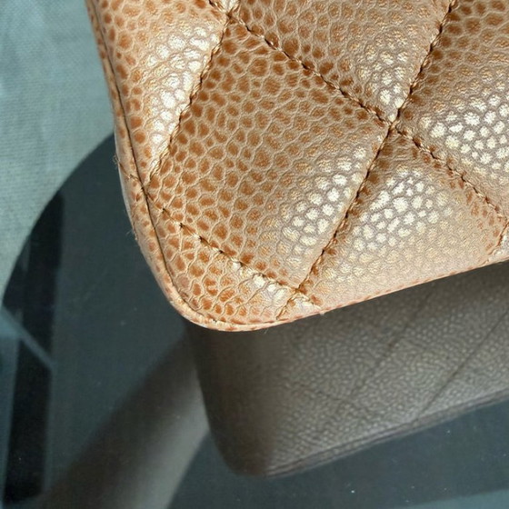 Image 1 of Chanel Classic Flap Medium - 25cm Quilted Caviar Gold Silver Hardware Series 14
