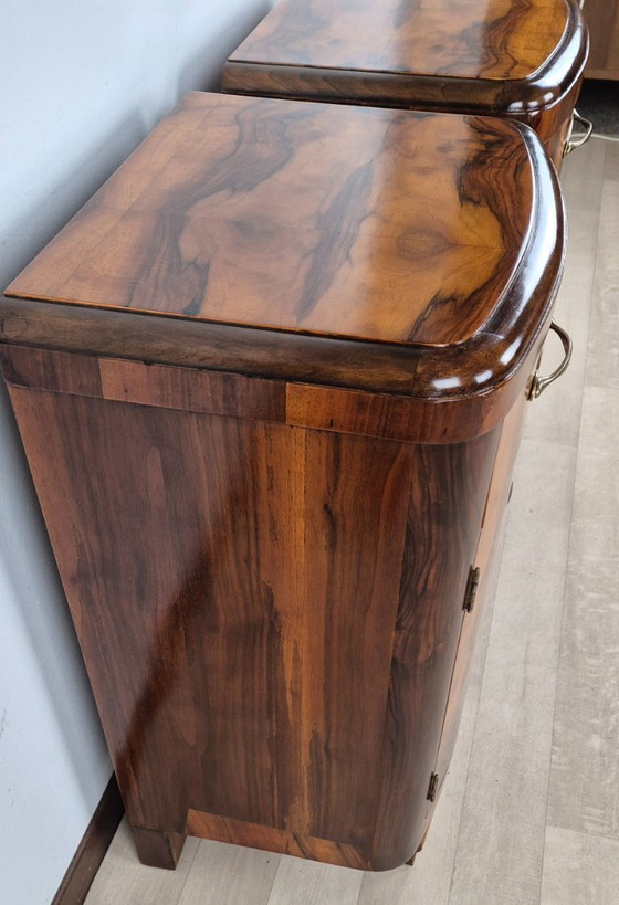 Image 1 of Mesitas de noche Art Déco Emiliani de 1928