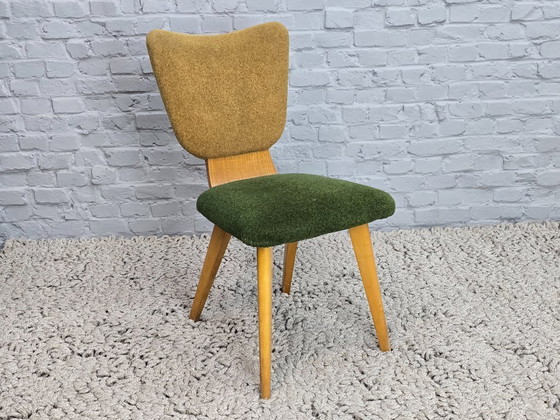 Image 1 of Sillas de comedor de contrachapado holandés de diseño de mediados de siglo, atribuidas a Cor Alons, juego de 4, década de 1960