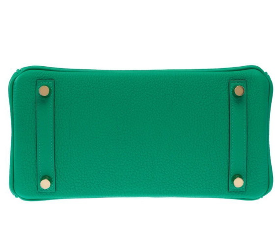 Image 1 of Sac HERMES Birkin 25 en Cuir Vert - 103385 Verkoopprijs
