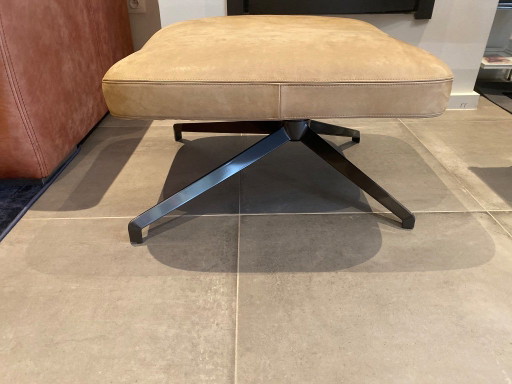Sgabello/poggiapiedi Minotti Prince – hockers en poefs, Leather, Metal