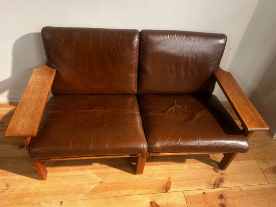 Mid-Century Two-seater in Leather Aksel Dahl – KP Møbler, 2 seaters, Wood (photo 14 of 27)