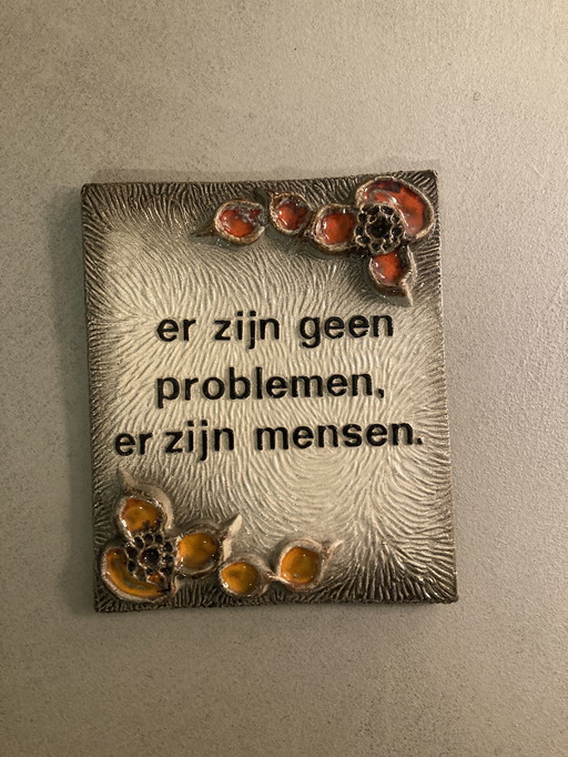 Ceramic wall tile Jan van Erp