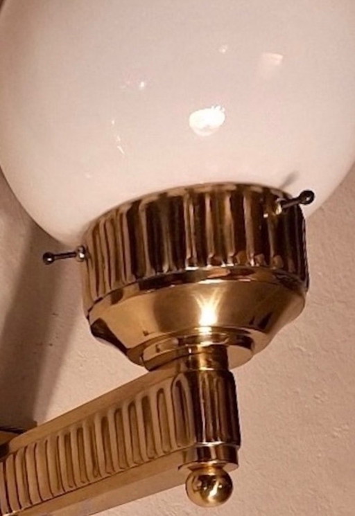 Astoria Art Deco wandlamp van messing en glas, ontworpen door Josef Hoffmann – wandlampen (photo 2 of 9)
