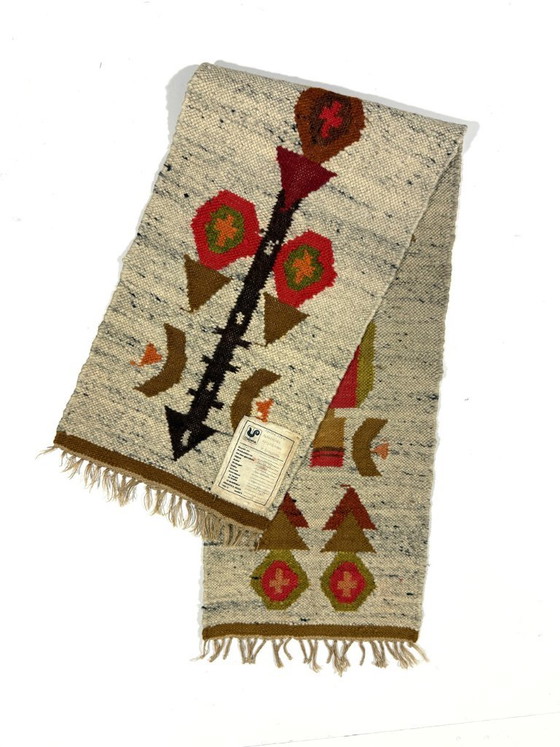 Vintage Wool Kelim Wall Hanging Poland 1970s – Cepelia, Wall decoration (photo 6 of 7)