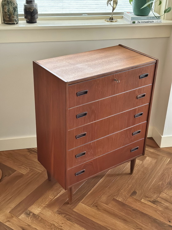 Commode vintage en bois de teck danois, années 50/60/70 – Wood (photo 12 of 15)