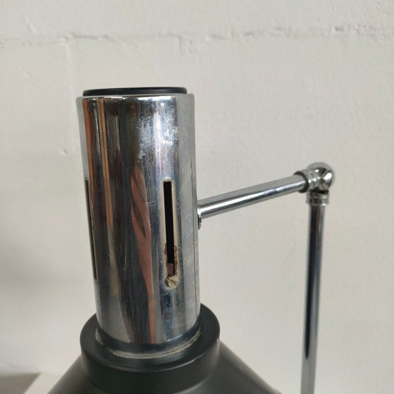 Image 1 of Lampada da tavolo vintage 60 ies Stilux Milano (nero e rosso)