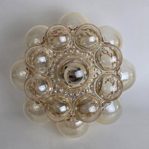 Applique/plafonnier vintage Bubble – Glashütte Limburg – Helena Tynell – Ø 24 cm – Allemagne - plafonnier