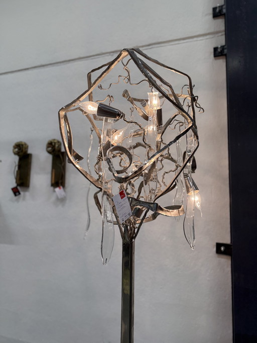Brand van Egmond Delphinium Floor Lamp Nickel
