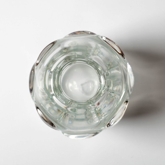 Mid-Century Clear Crystal Vase / Börne Augustsson / Åseda Glasbruk / Sweden / 1940s (photo 9 of 12)