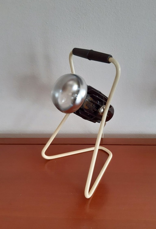 Lampe Philips infraphil (design hollandais) lampe vintage, modifiée !