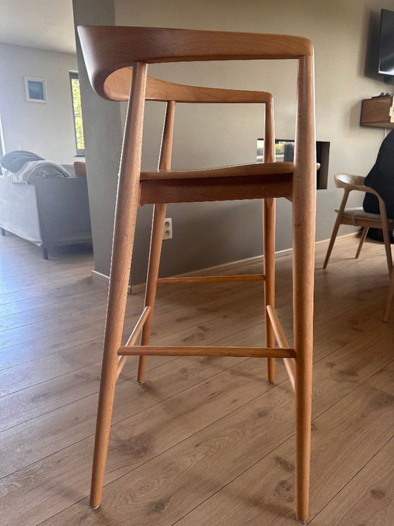 Image 1 of 4 exklusive Modalto Barhocker aus Eiche natur, Höhe 82 cm