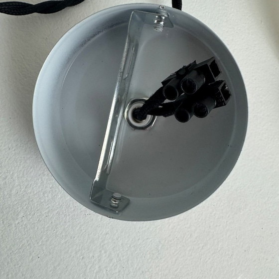 Grote Vintage Hanglamp uit de jaren 80, Hanglampen, Metaal, Wit, Design (foto 7 van 8)
