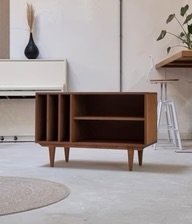 Meuble Tourne-disque Torfinn, Buffet bas, Bois, Marron (photo 13 sur 13)