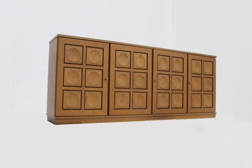 Buffet bas Brutaliste Vintage années 70 Gerhard Bartels