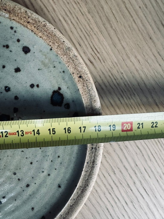 Image 1 of 1x Piatto in ceramica vintage Pierre Digan - Piatto unico in gres artigianale