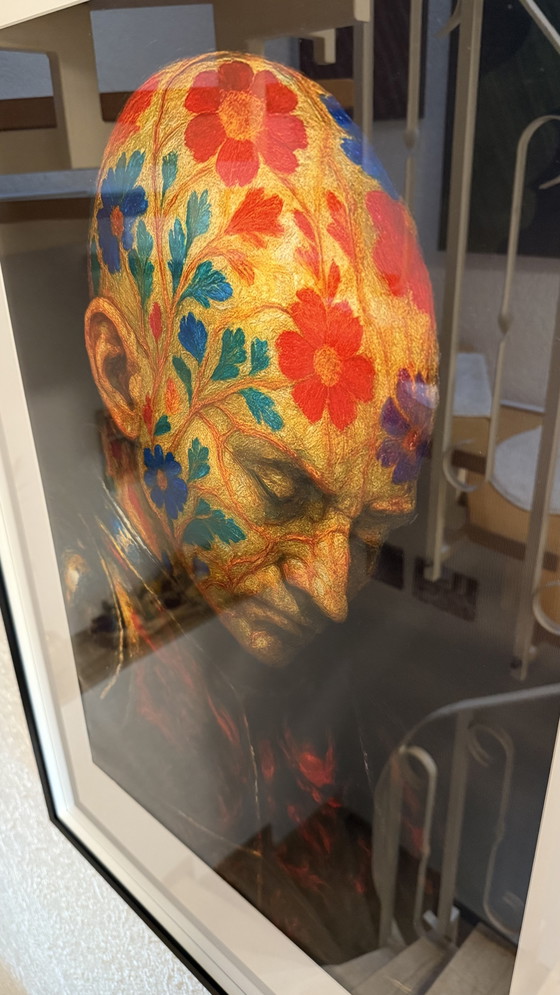 Image 1 of Kintsugi Porzellan Samurai Regenbogendämon von Rattan Hunt 