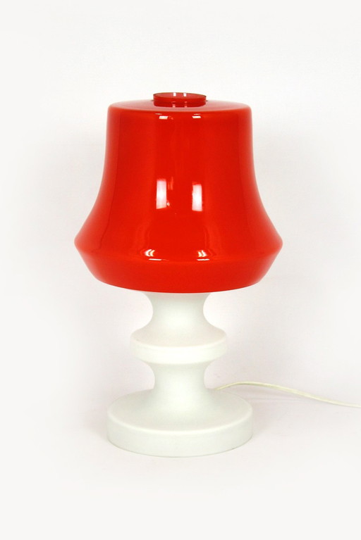 Vintage Glass Table Lamp From Lighting Glass, 1970S