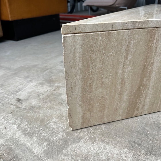 Image 1 of Marble coffee table/side table beige/cream
