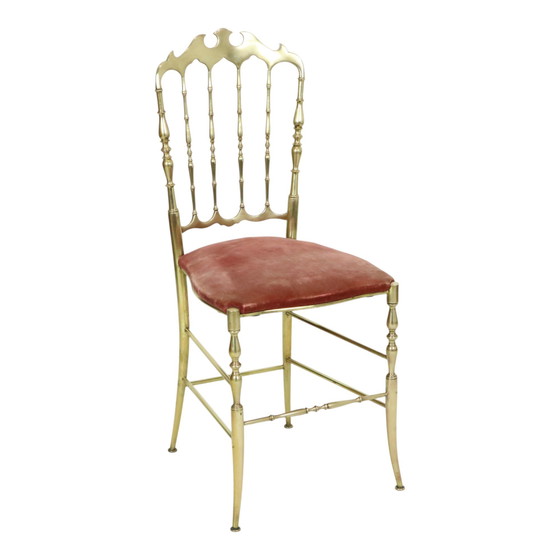 Image 1 of Chaise Chiavari italienne en laiton