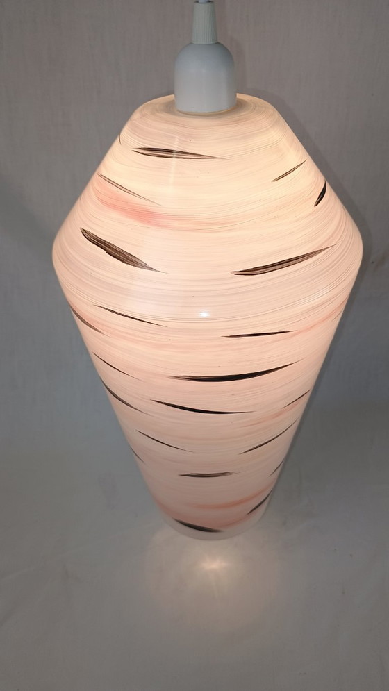 Image 1 of Rara lampada a sospensione francese in stile Mid-Century Modern nello stile di LUNEL