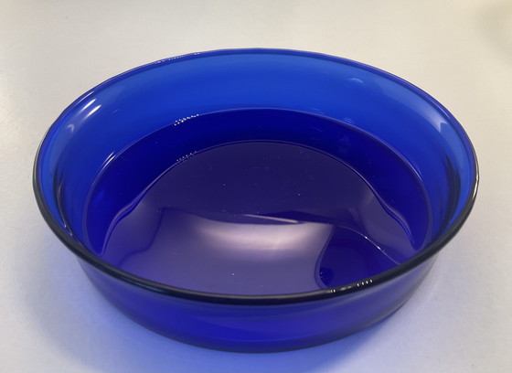 Image 1 of Pot de conservation Blåtopp par Willy Johansson pour Hadeland Glassverk