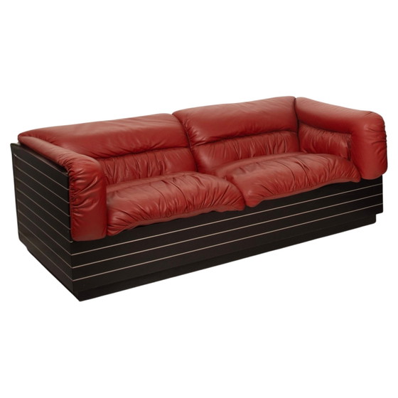 Strato sofa by Giovanni Offredi for Saporiti, 1970 – Aluminium, Leather, Italian Design (photo 7 of 28)